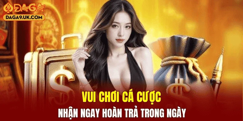 Vui chơi cá cược nhận ngay hoàn trả trong ngày